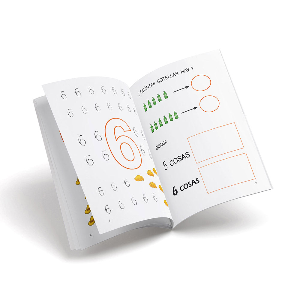 Cuaderno de matemáticas 03 - Castillo Juguemos con los números - El 5 y el 6 - infantil
