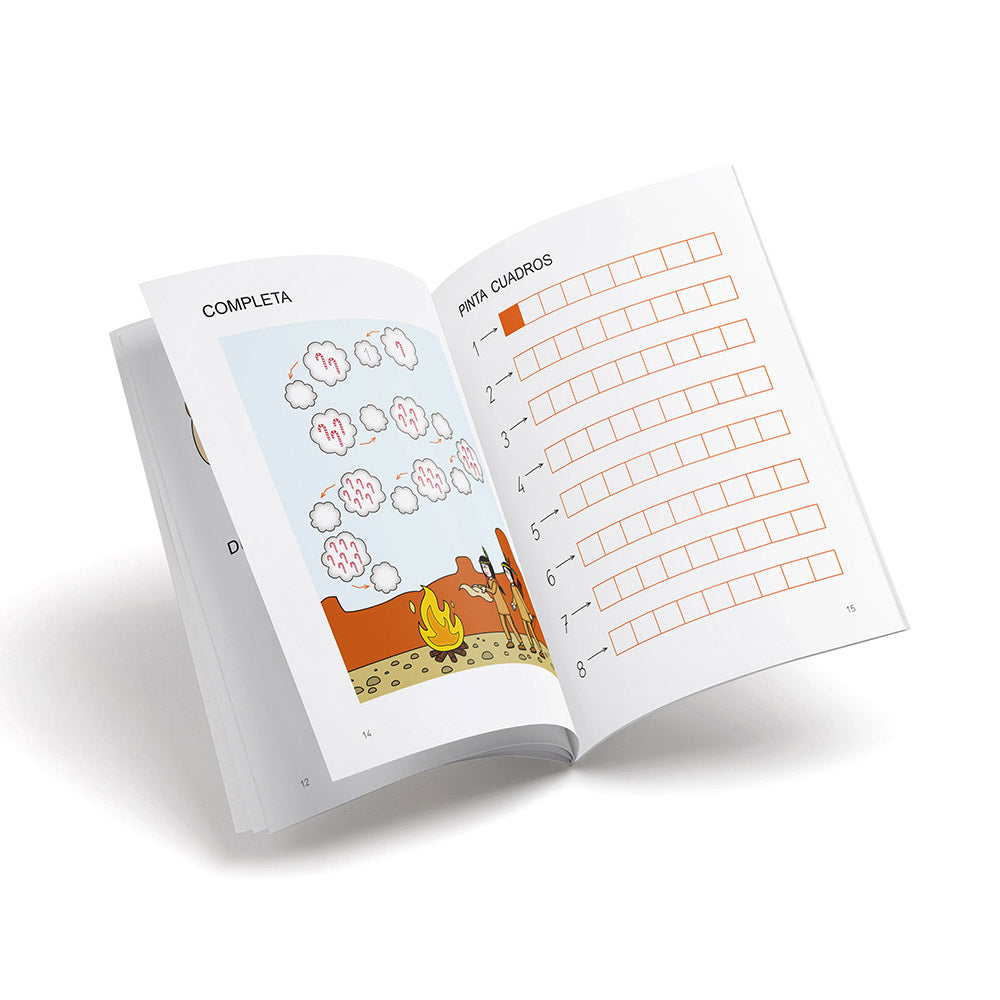 Cuaderno de matemáticas 04 - Castillo Juguemos con los números - El 7 y el 8 - infantil