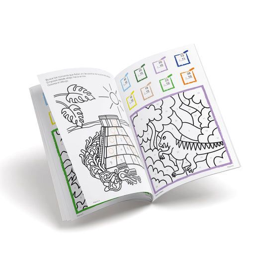 Cuadernos de sumar y restar - colorear