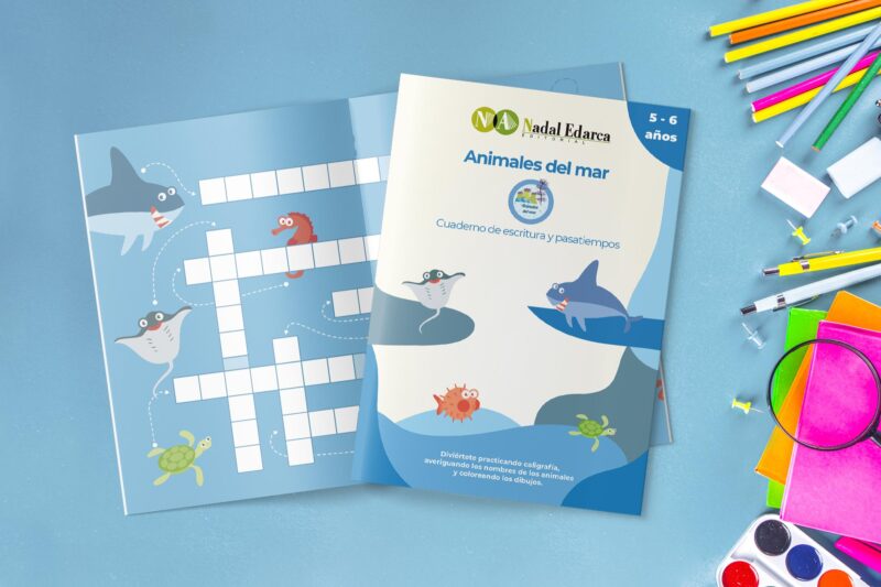 Pack de 4 cuadernos de escritura y pasatiempos infantil - Imagen 5