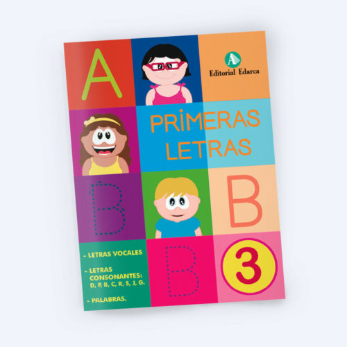 Cuaderno de escritura - Primeras Letras 3 infantil