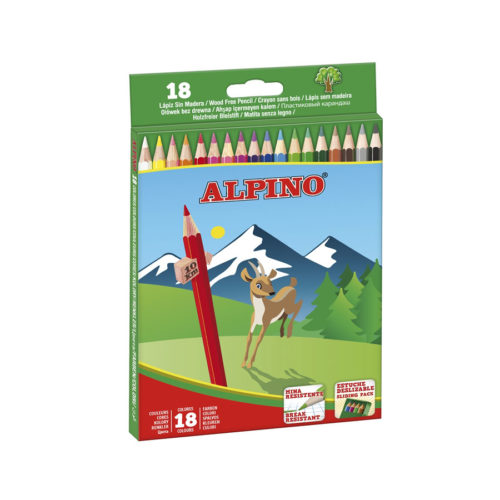 Estuche de 18 lápices de colores Alpino